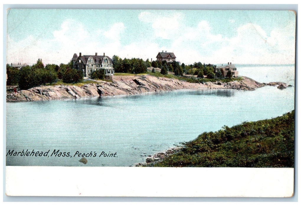 c1905 Peach's Point Marblehead Massachusetts MA Antique Unposted Postcard