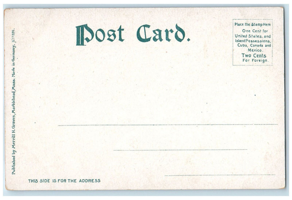 c1905 Peach's Point Marblehead Massachusetts MA Antique Unposted Postcard