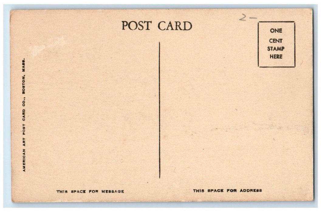 c1910's Hovey Memorial Institute Waltham Massachusetts MA Antique Postcard