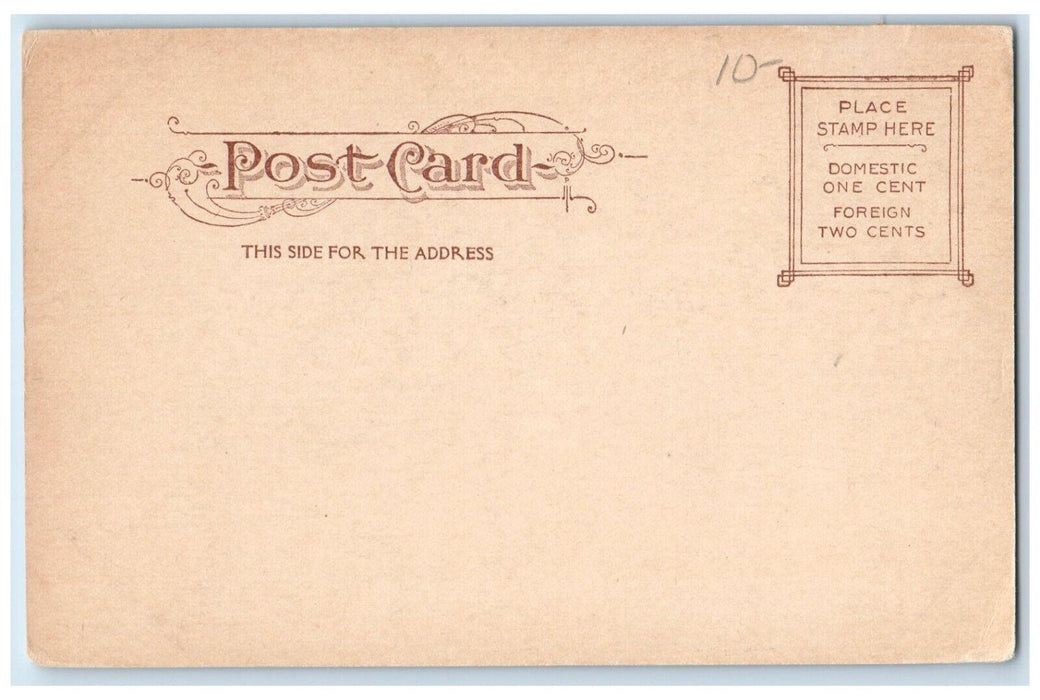 c1905 Savings Bank Building Waltham Massachusetts MA Unposted Antique Postcard