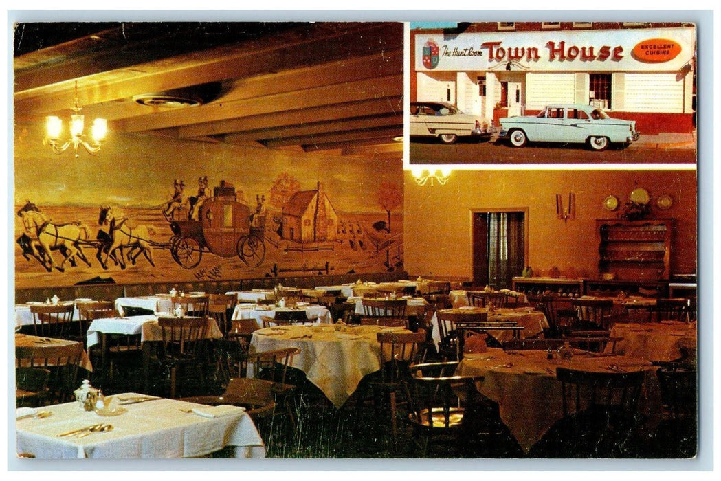 c1940's The Town House Bar And Restaurant Rochester Minnesota Unposted Postcard