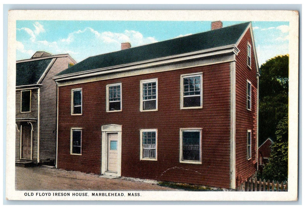 c1920's Old Floyd Ireson House Marblehead Massachusetts MA Posted Postcard