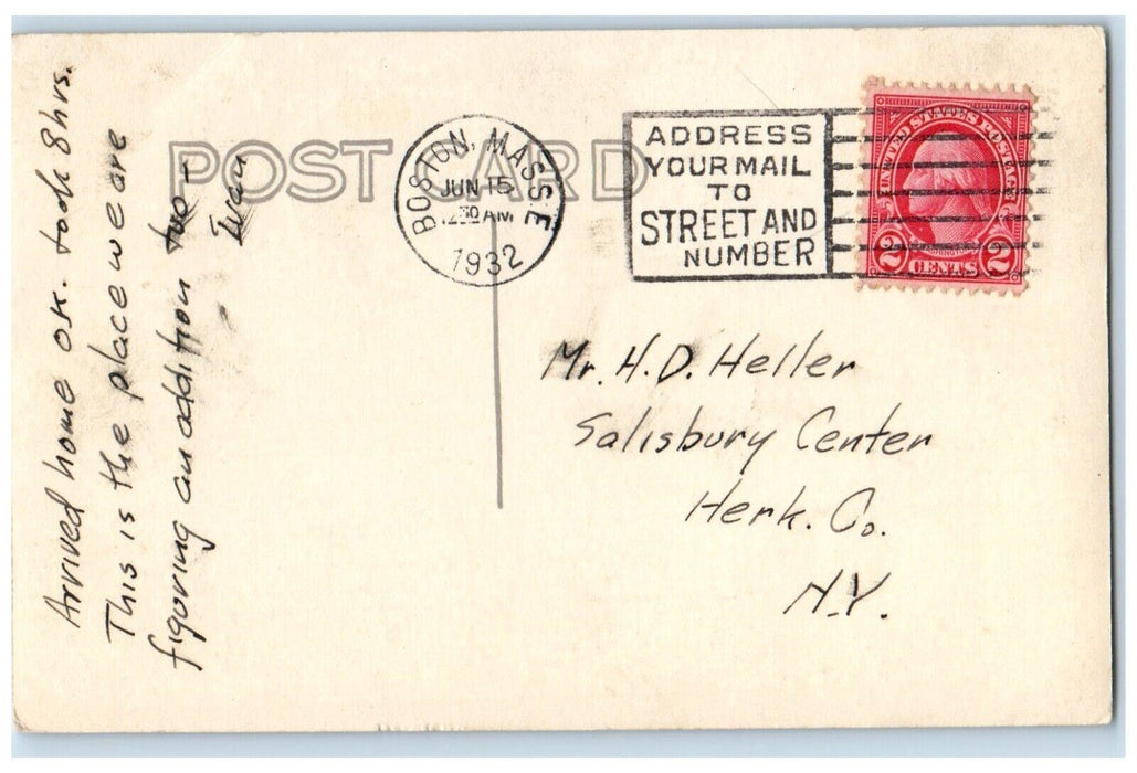 1932 Shakespeare House Wellesley Massachusetts MA Vintage RPPC Photo Postcard