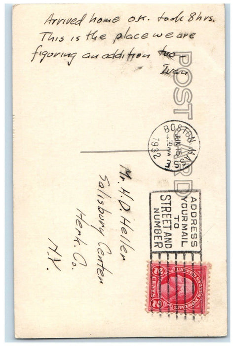 1932 Shakespeare House Wellesley Massachusetts MA Vintage RPPC Photo Postcard