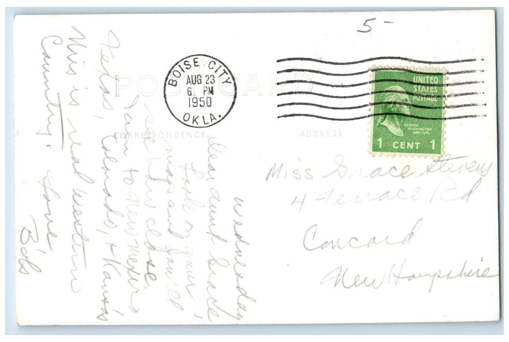 1950 Wedding Cake Mountain NW Boise City Oklahoma OK Vintage RPPC Photo Postcard