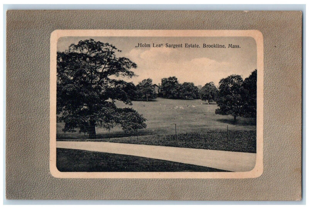 c1910 Holm Lea Sargent Estate State Road Field Brookline Massachusetts Postcard