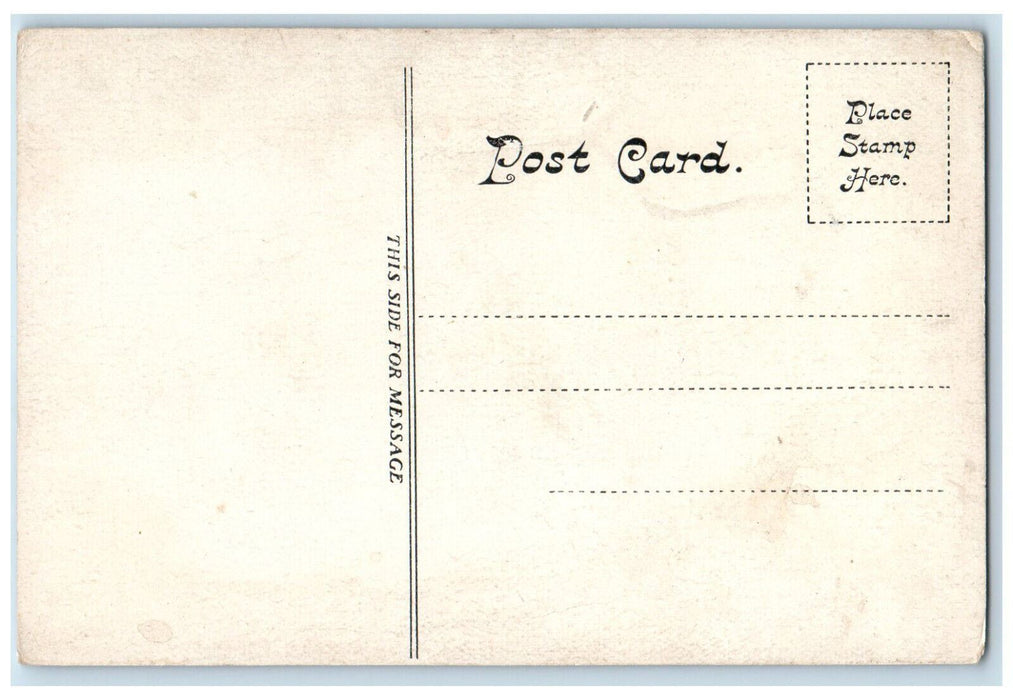 c1910 House Sign & Painter Main Street Woods Hole Massachusetts MA Postcard
