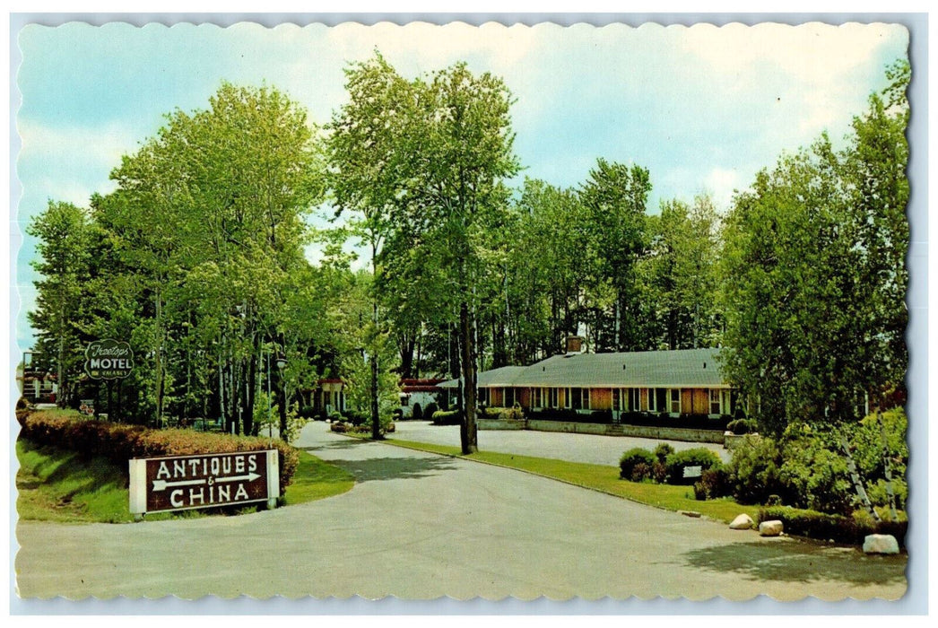 c1950's Treetops Motel & Restaurant Cornwall Ontario Canada Postcard