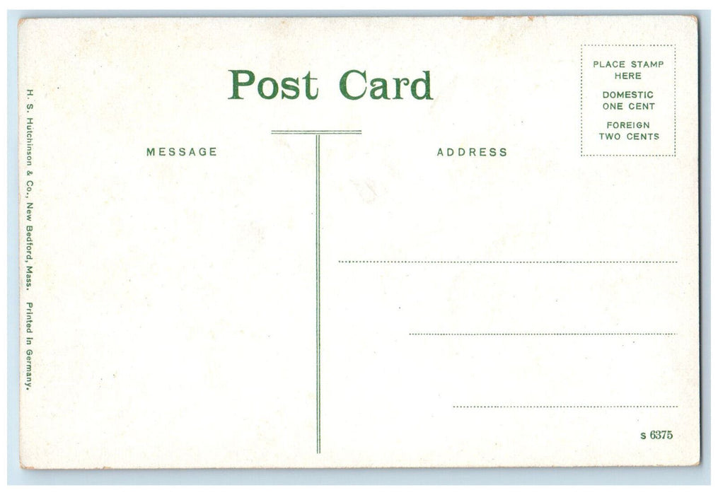 c1910 Purchase Street in 1807 New Bedford Massachusetts MA Antique Postcard