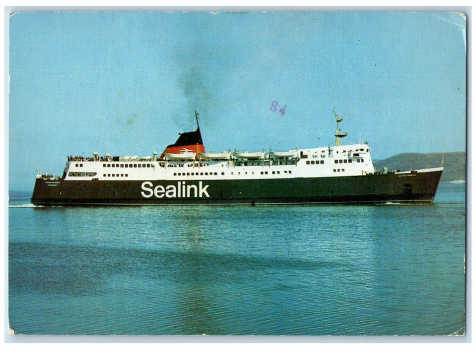 c1960 Antrim Princess Sea Link Cruise Ship Steamer Salinas California Postcard