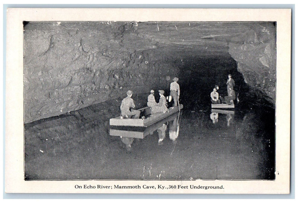 c1910's On Echo River 360 Feet Underground Mammoth Cave Kentucky KY Postcard