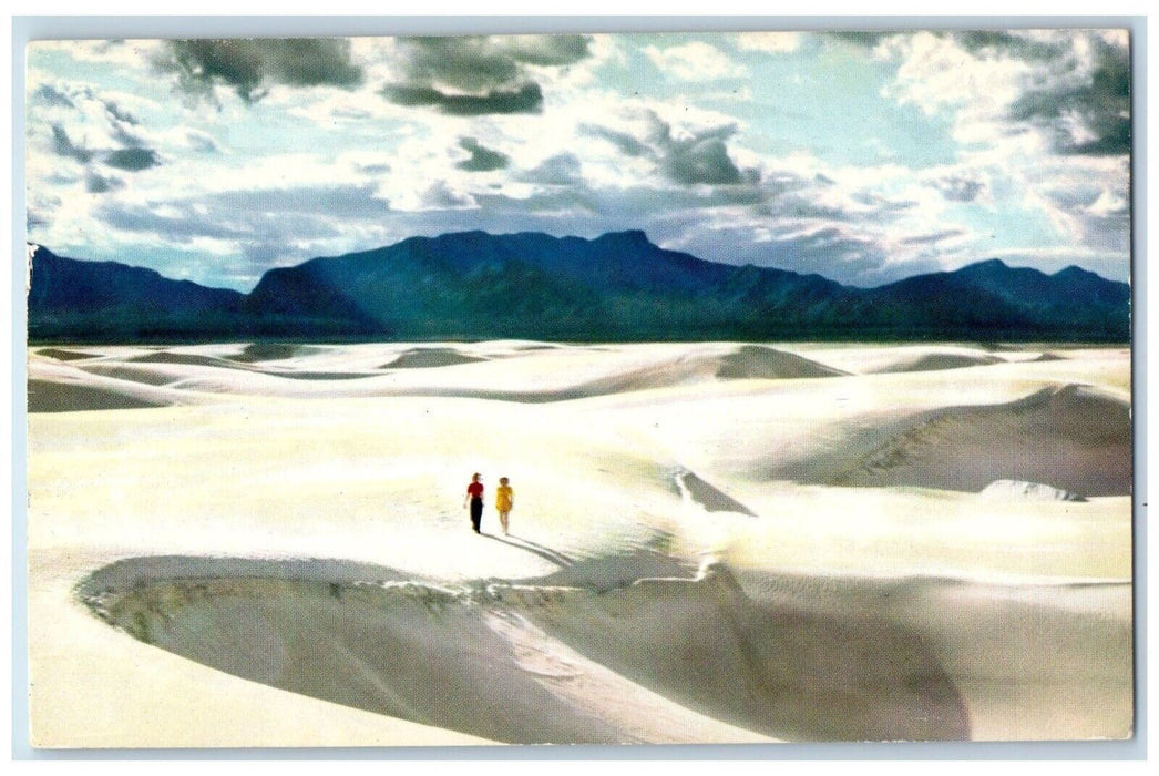 1959 Sand Dunes Desert Picnic Spot Near Yuma Arizona AZ Vintage Antique Postcard