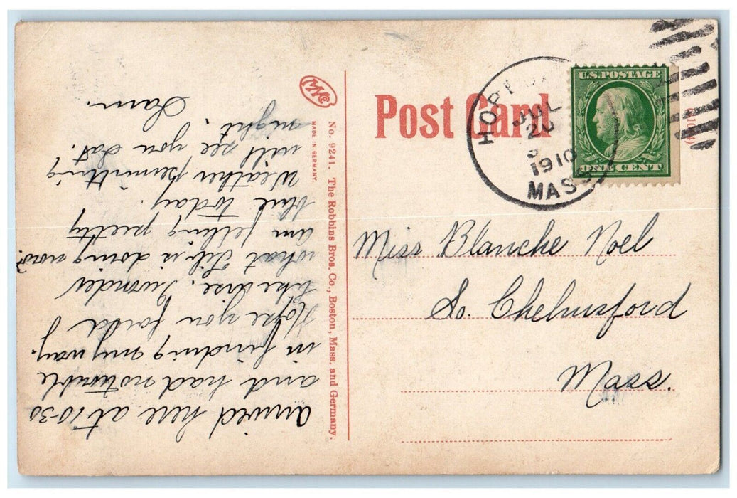 1910 Milford Hospital Building Milford Massachusetts MA Posted Antique Postcard