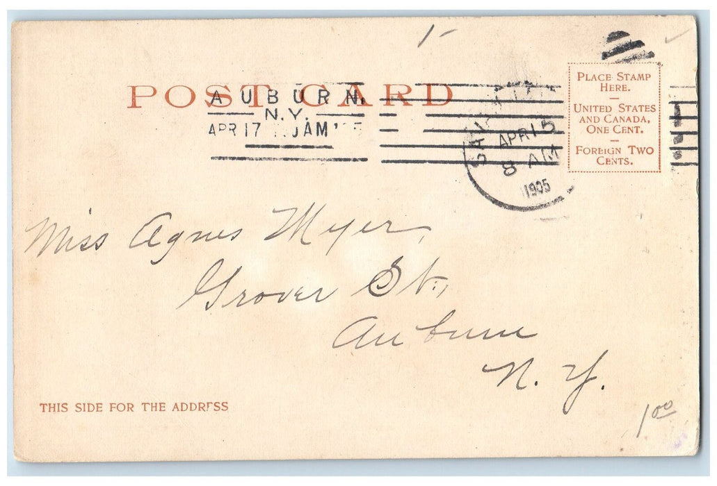 1905 View Of Colonial Park Savannah Georgia GA Antique Posted Postcard