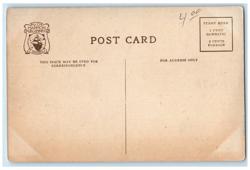 c1910 Steamship Theodore Roosevelt Chicago Michigan City Line Steamer Postcard