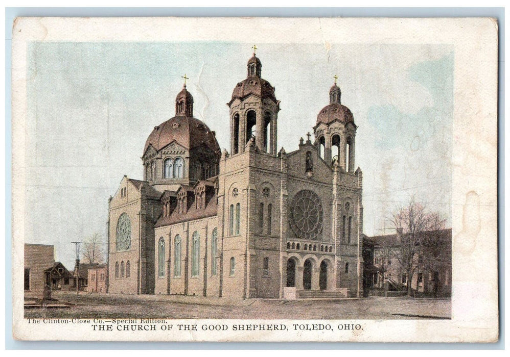 c1905 The Church of The Good Shepherd Building Structure Toledo Ohio OH Postcard