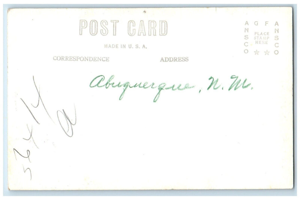 c1940s Man Furniture Drug Store Business Albuquerque NM RPPC Photo Postcard