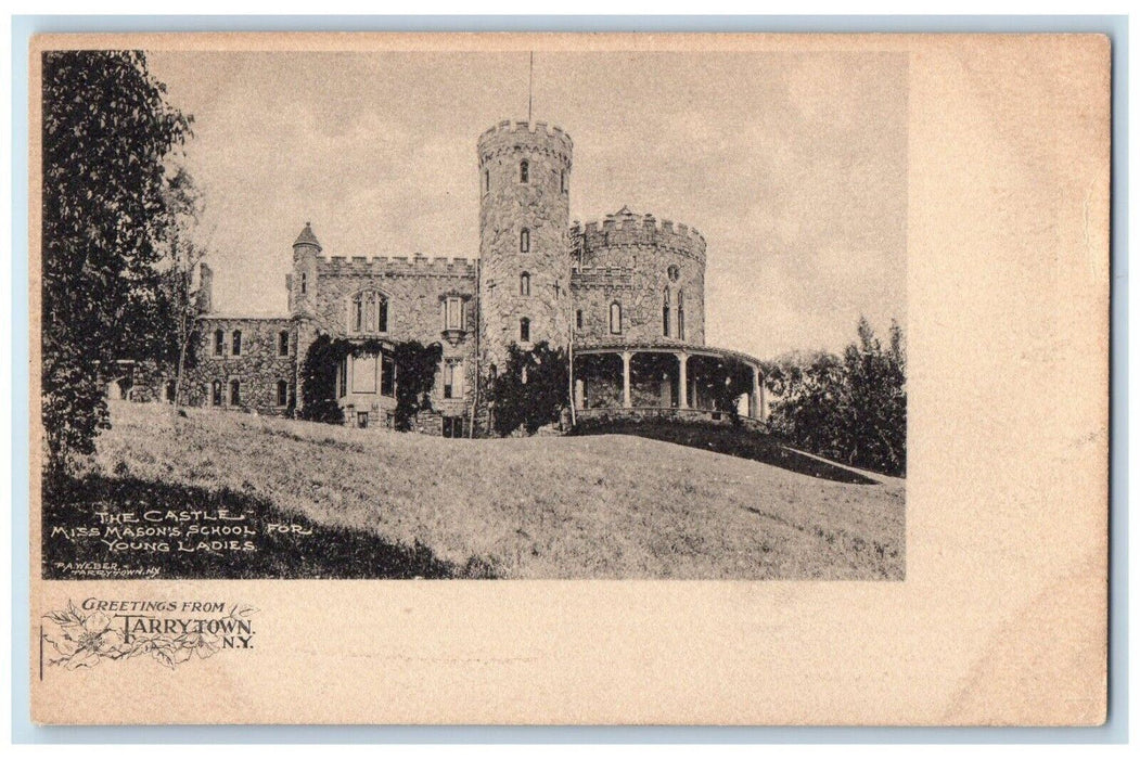 The Castle Miss Mason's School For Young Ladies Tarrytown New York NY Postcard