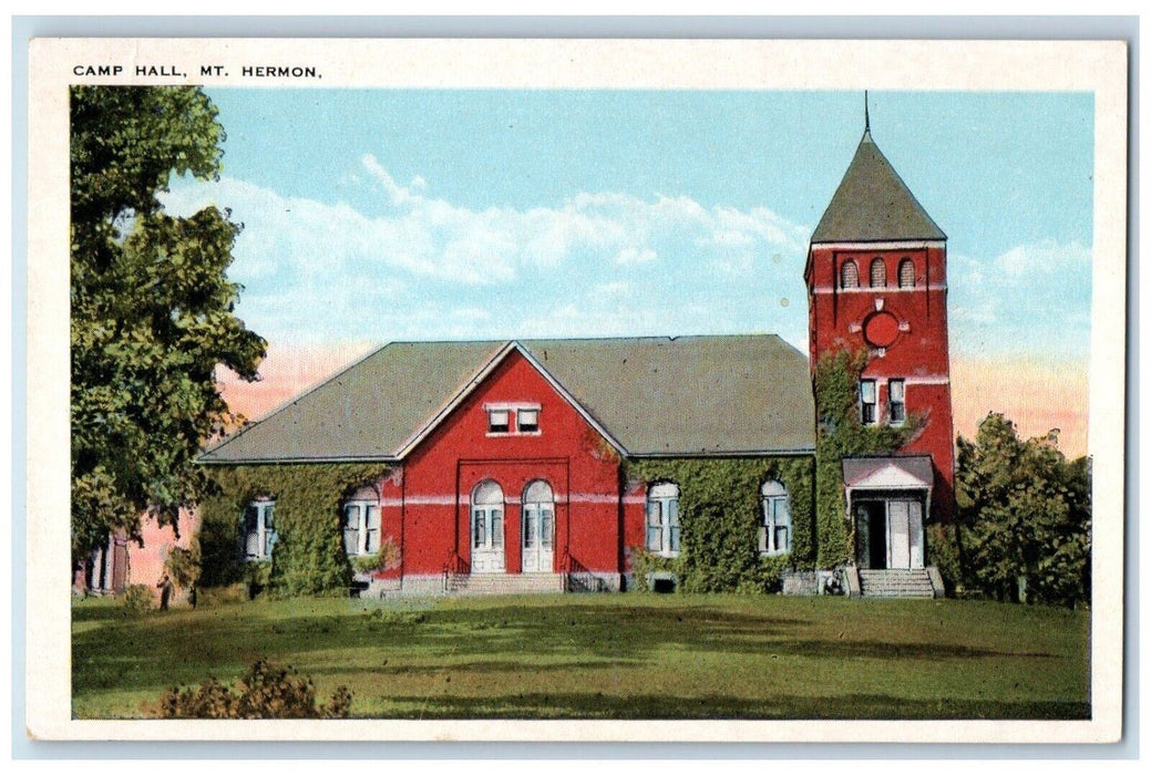 c1920's Camp Hall View Mount Hermon Massachusetts MA Antique Unposted Postcard