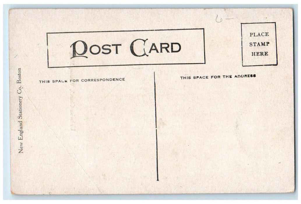 c1910's Unitarian Church Clock Street View Weston Massachusetts MA Postcard