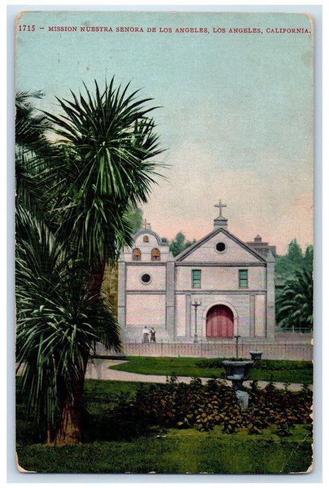 1909 Mission Nuestra Senora De Los Angeles Ocean Park California CA Postcard