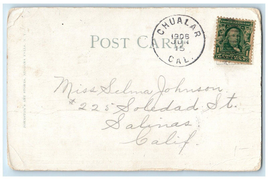 1906 Whaleback Steamer Christopher Columbus Passenger Milwaukee Chicago Postcard