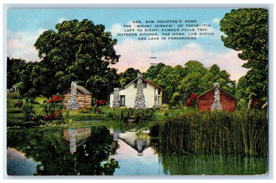 1951 View Of Gen. Sam Houston's Home  Mount Vernon Of Texas TX Vintage Postcard