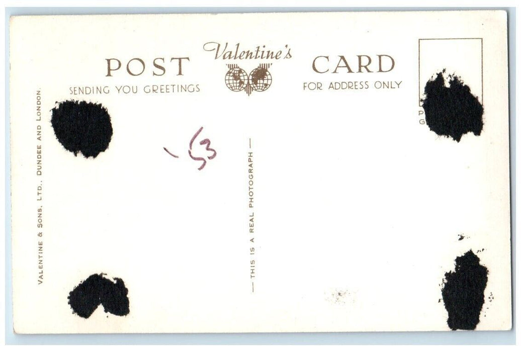 1953 River Almond From Boating Club Cramond Scotland RPPC Photo Postcard