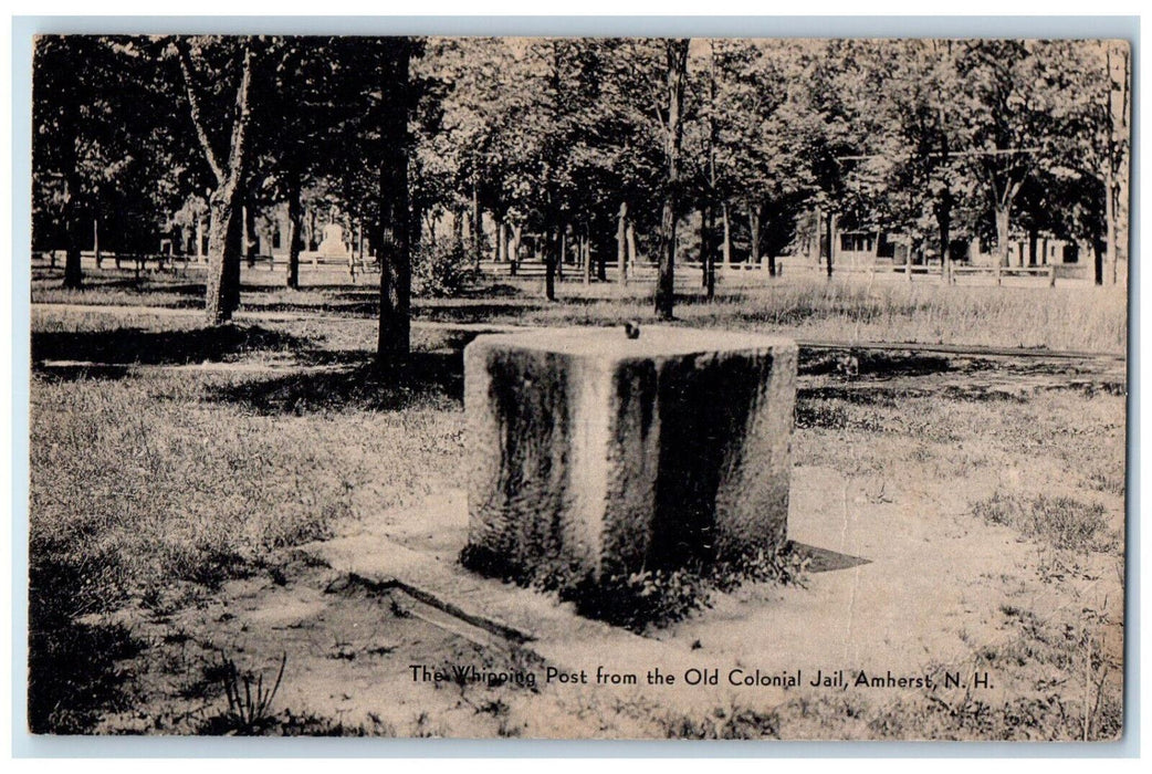 The Whipping Post From The Old Colonial Jail Amherst New Hampshire NH  Postcard