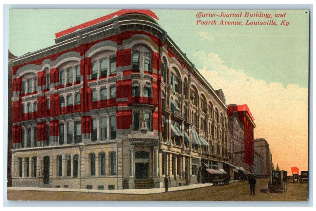 Courier Journal Building And Forth Avenue Louisville Kentucky KY Postcard