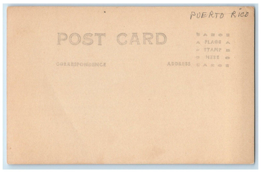 c1920's San Cristobal Fort San Juan Puerto Rico RPPC Photo Unposted Postcard