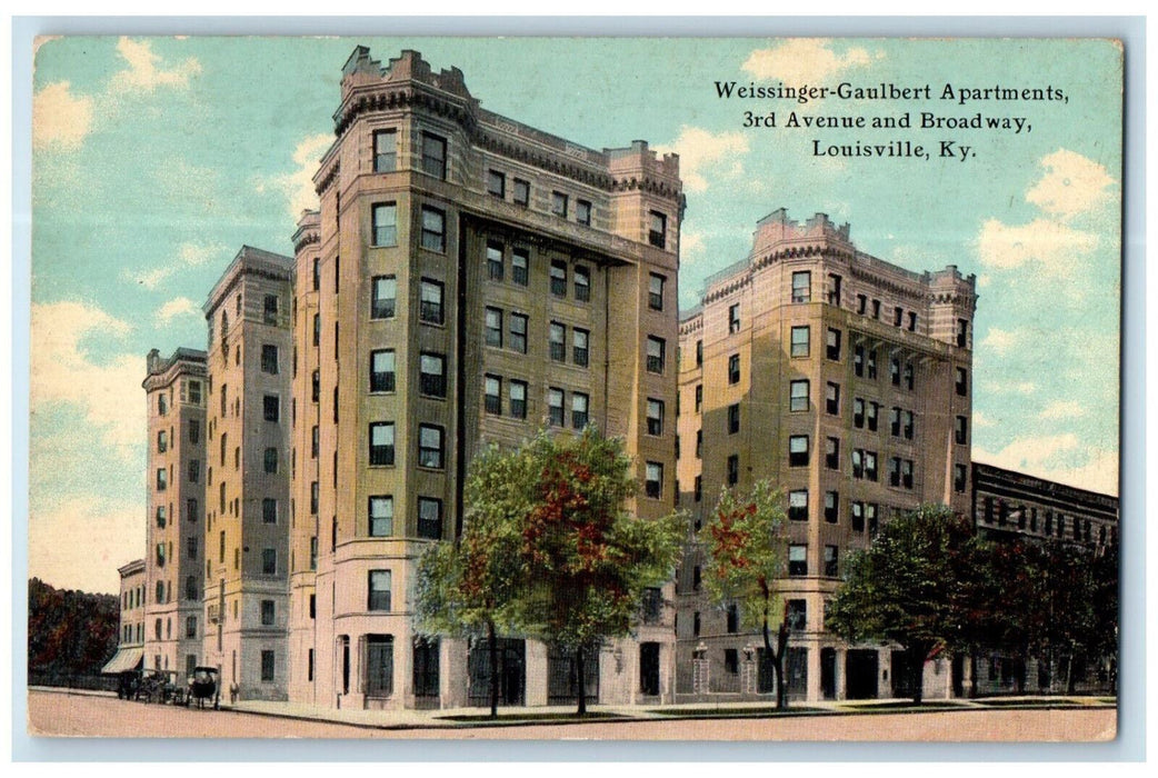 Weissinger-Gaulbert Apartments 3rd Avenue Louisville Kentucky KY Postcard