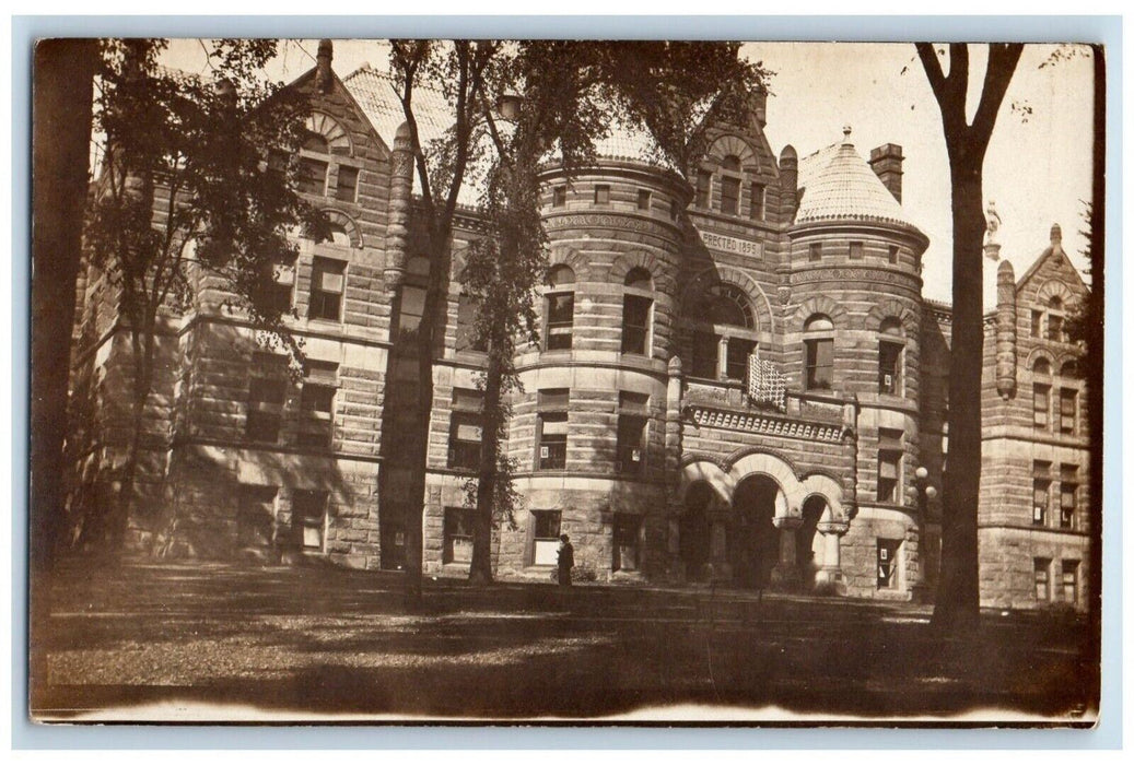 c1920's Court House View Warren Ohio OH RPPC Photo Unposted Postcard