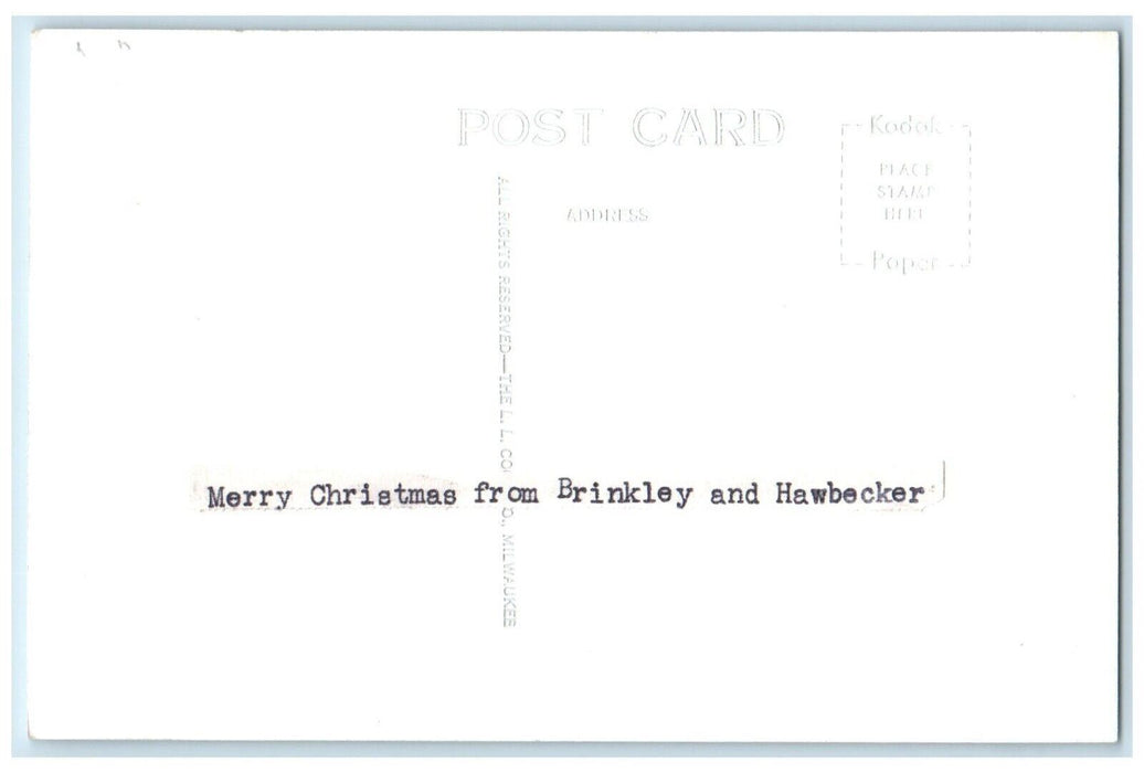 Christmas Time Elsie And Audrey Homemade Christian Card RPPC Photo Postcard