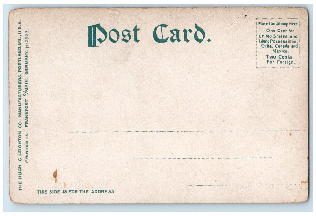 c1905 Main Street Looking East Southbridge Massachusetts MA Postcard