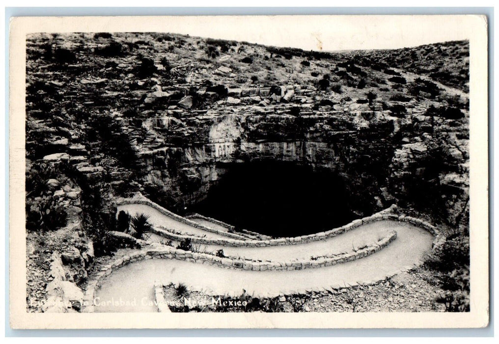 1949 Entrance To Carlsbad Caverns New Mexico NM RPPC Posted Photo Postcard