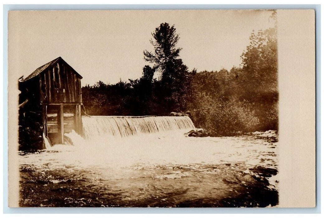c1905 Mill Dam River View Rowley Ipswich Massachusetts MA RPPC Photo Postcard
