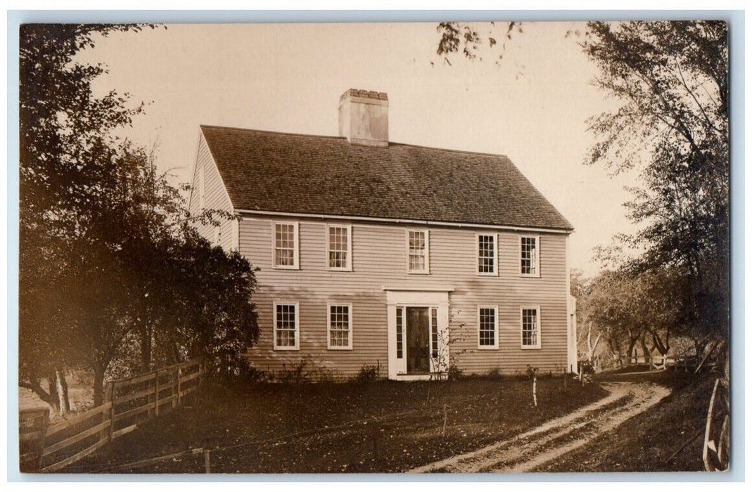 c1910's Home Residence View Rowley Ipswich Massachusetts MA RPPC Photo Postcard