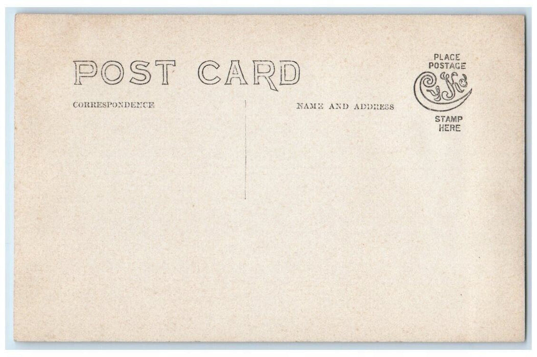 c1910's George Edmund King Poem School Rowley Ipswich MA RPPC Photo Postcard