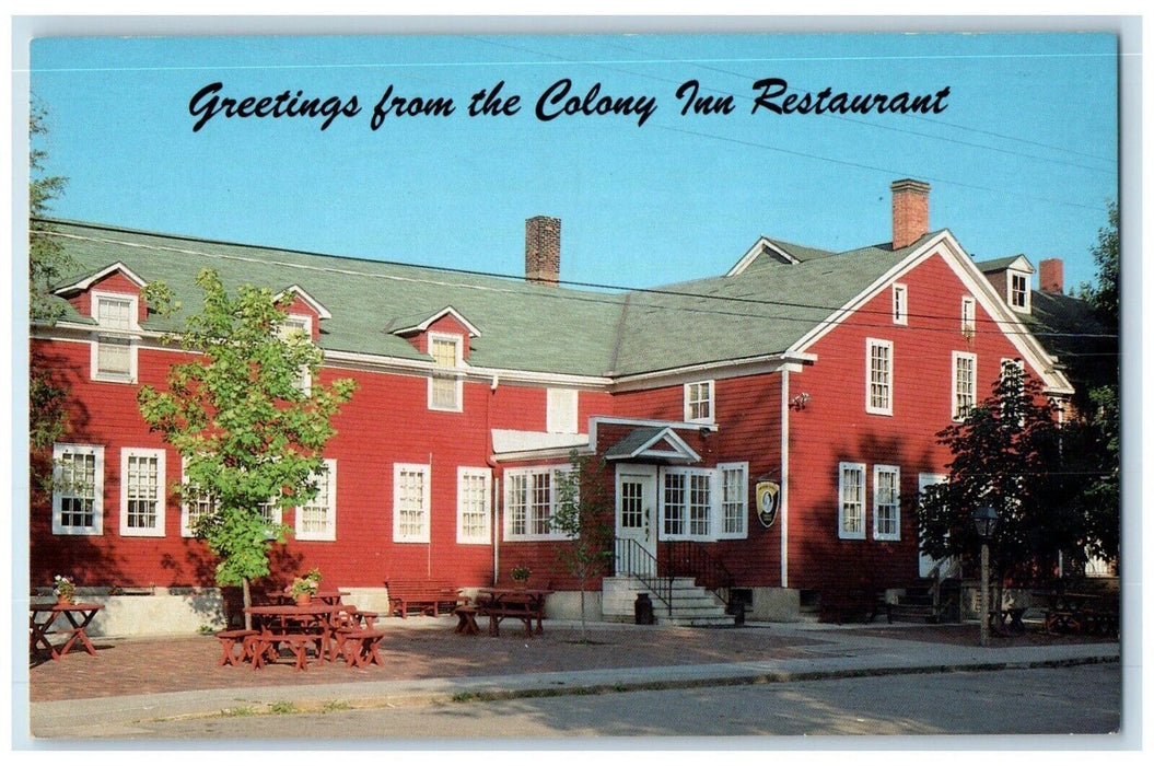 c1960's Greetings from the Colony Inn Restaurant Amana Iowa IA Postcard