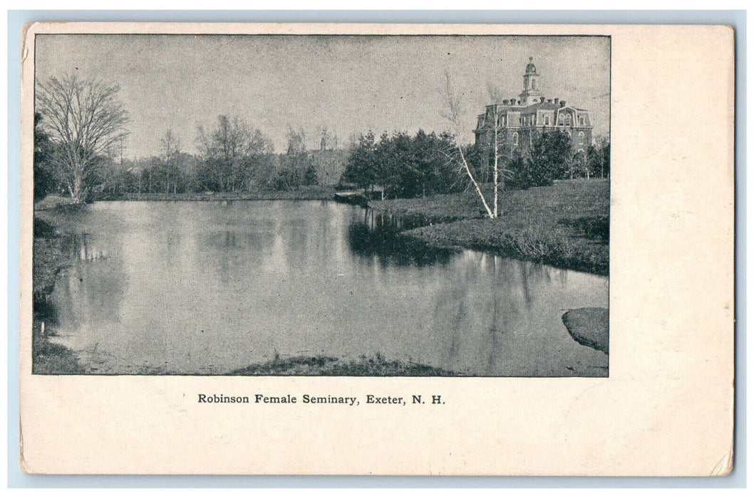 c1905 River Scene, Robinson Female Seminary Exeter New Hampshire NH Postcard
