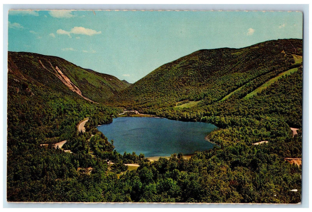 c1960's Echo Lake From Artist's Bluff Franconia Notch New Hampshire NH Postcard