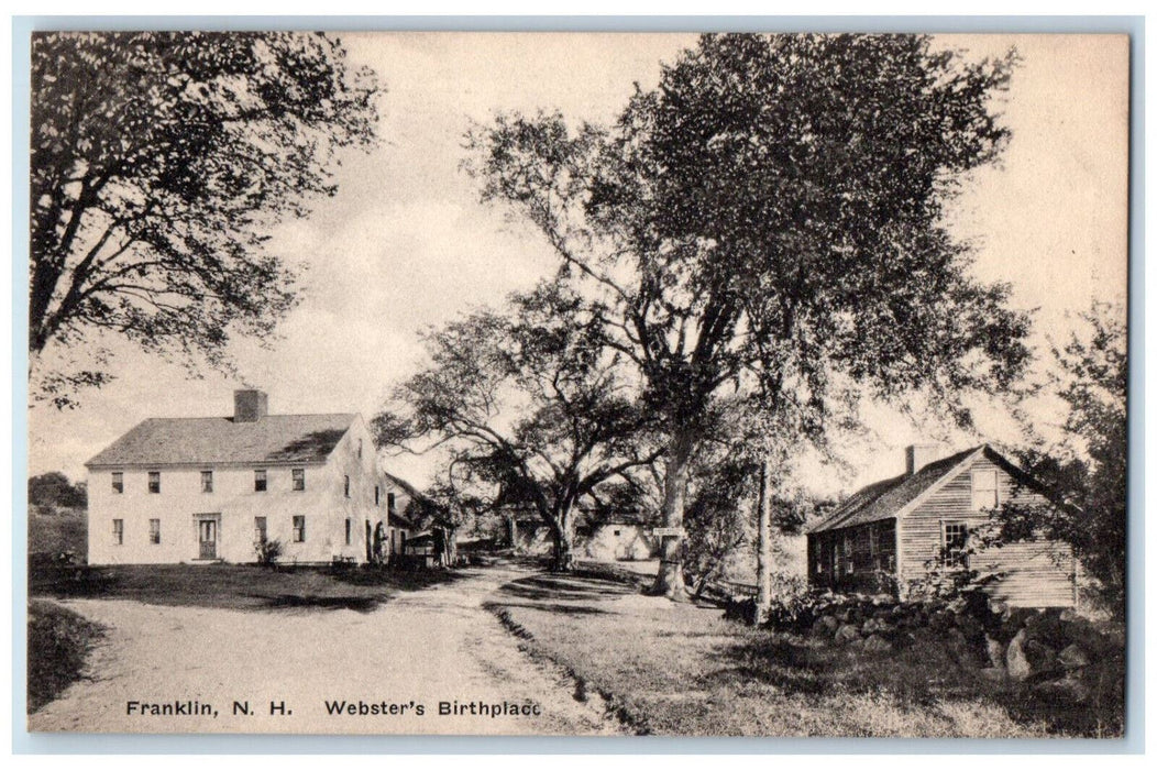 c1940's Webster's Birthplace Franklin New Hampshire NH Vintage Postcard
