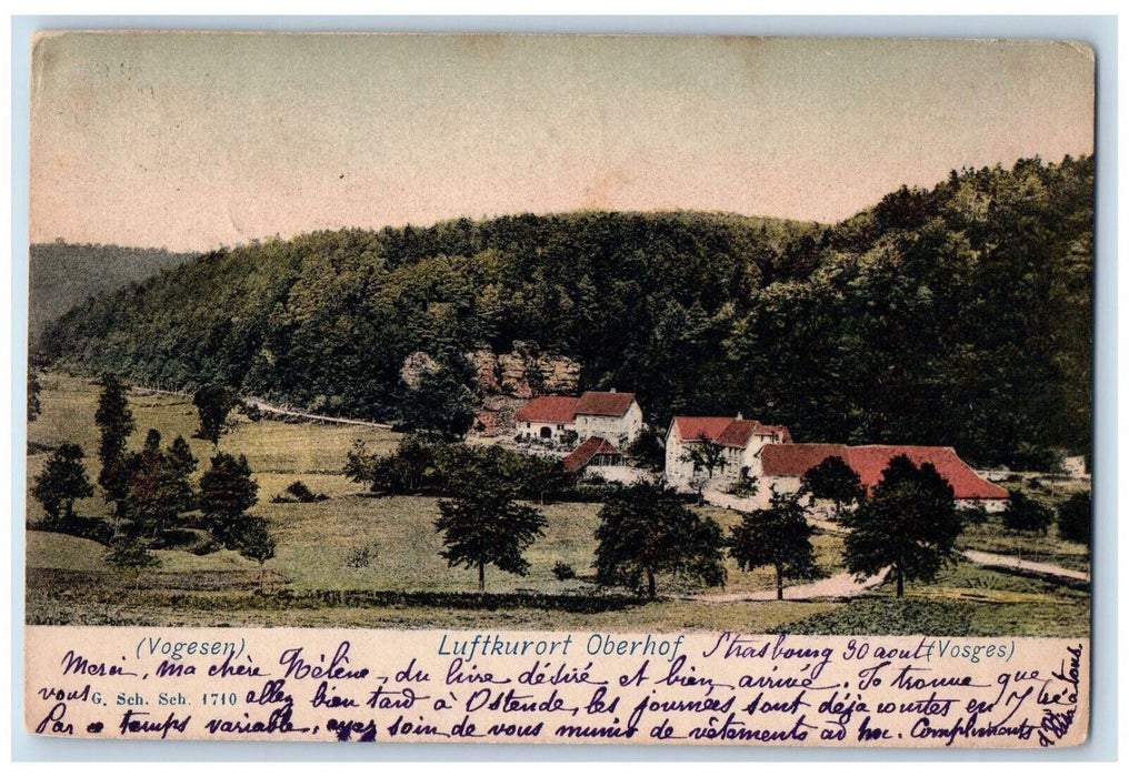 1902 Luftkurort Oberhof (Vosgres) Thuringia Germany Antique Posted Postcard