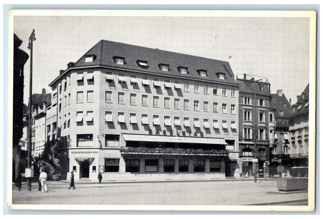 c1940's Grand Cafe Restaurant Marktplatz Basel Gebr. Fruh Switzerland Postcard