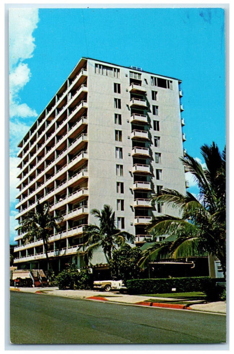 c1960's The Rosalei LTD. Kaiolu Street Waikiki Hawaii Vintage Postcard