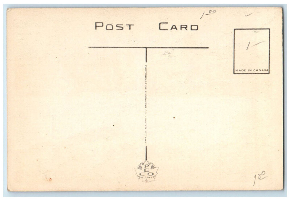 c1940's Church School College Academy Windsor Ontario Canada Multiview Postcard