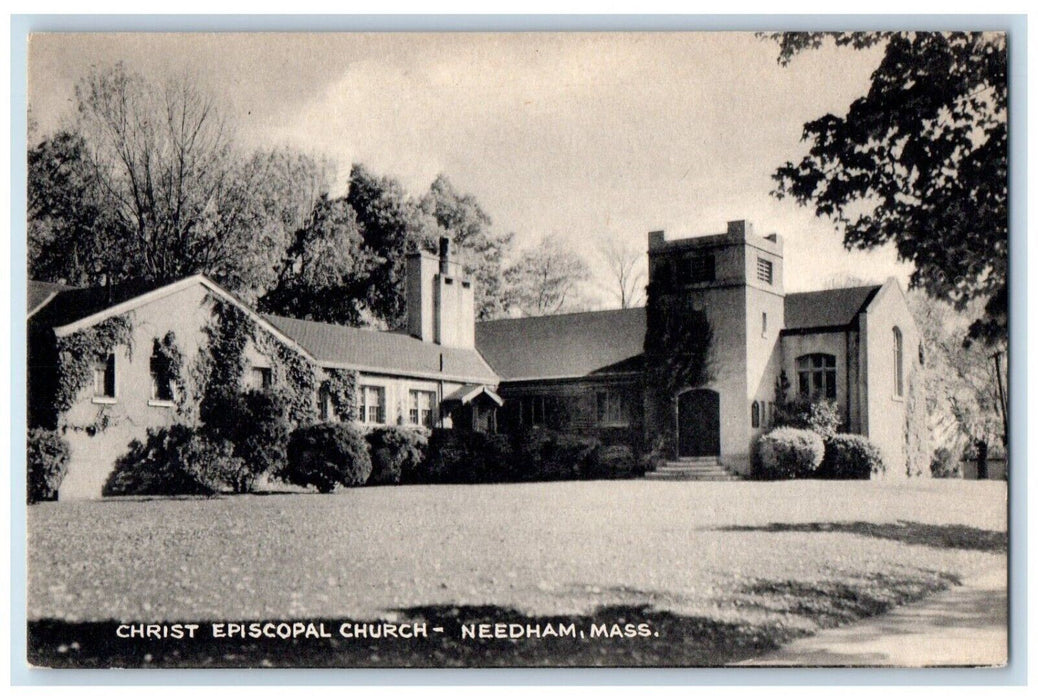 View Of Christ Episcopal Chruch Needham Massachusetts MA Unposted Postcard