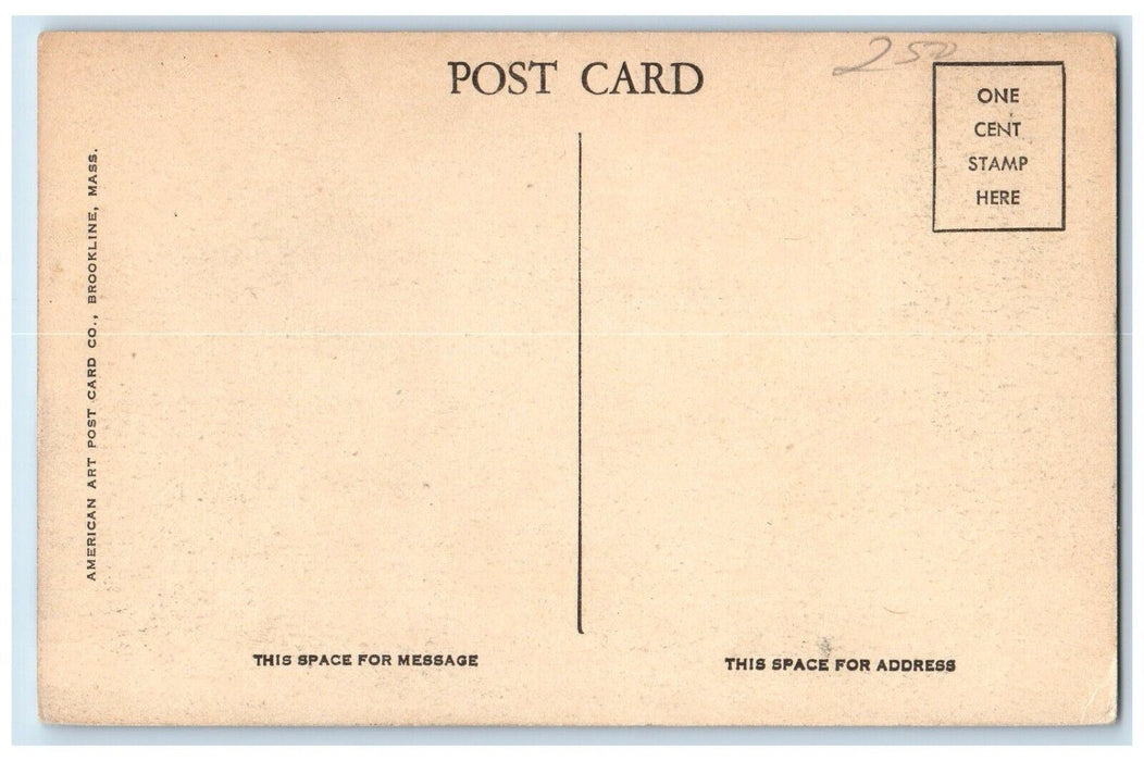 c1920's First Chruch Of Christ Scientist Needham Massachusetts MA Postcard