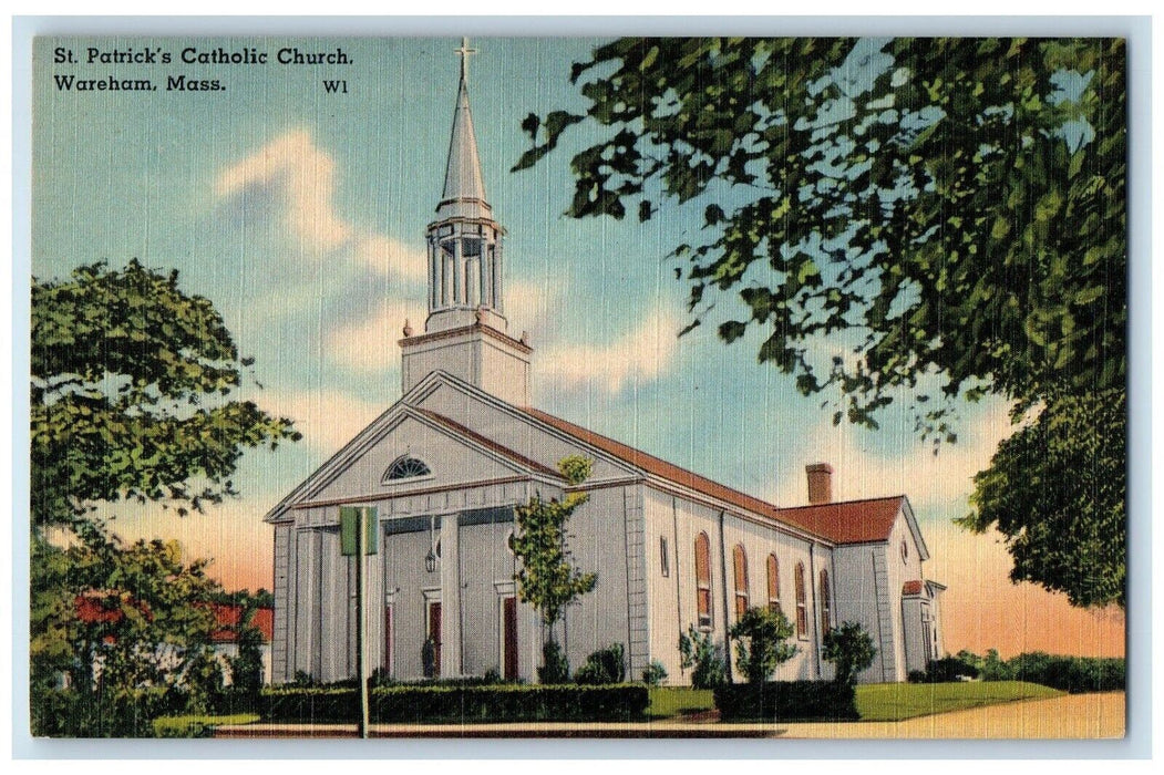 St. Patrick's Catholic Church Wareham Massachusetts MA Unposted Vintage Postcard